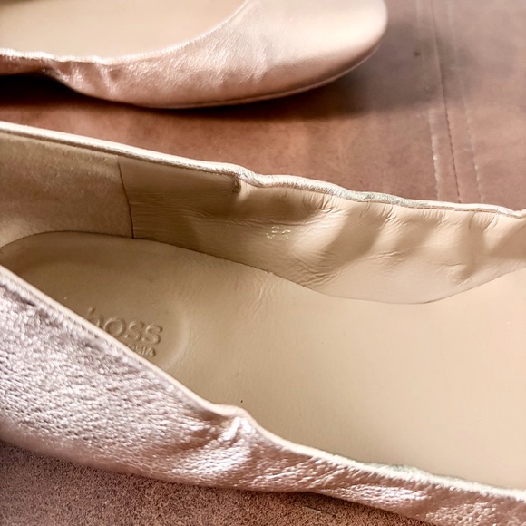 Hoss Intropia Rose Gold Ballet Flats EU Size 39 - Picture 5 of 9